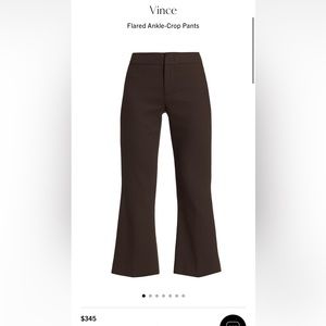 Brown Vince crop flare pant
